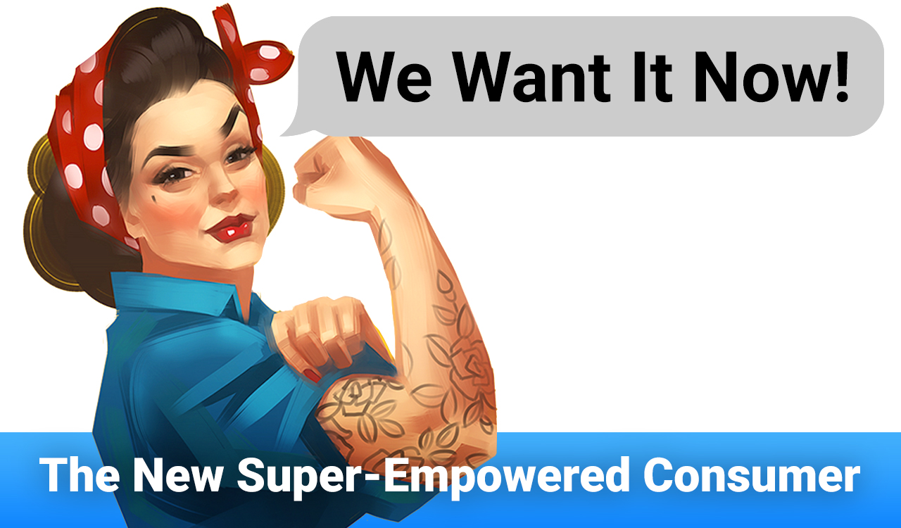 We Can Do It. Iconic woman's fist/symbol of female power and industry.  Modern design inspired by classic american poster. Stock Illustration